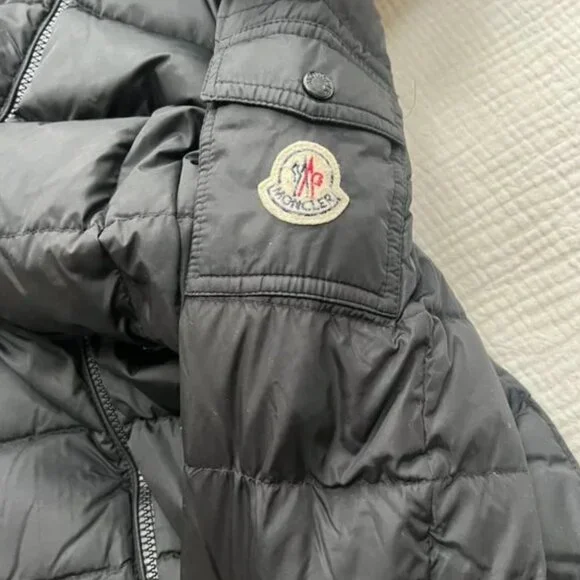 MONCLER WOMENS Flammette Long Down Jacket/Coat - BLACK - XS/00 - Picture 10 of 16